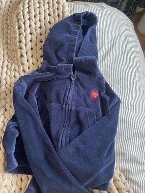 T by Alexander Wang Navy Velour Tracksuit Set